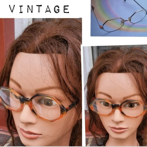 Vintage Swan octagon ‎ glasses - Picture 2 of 9